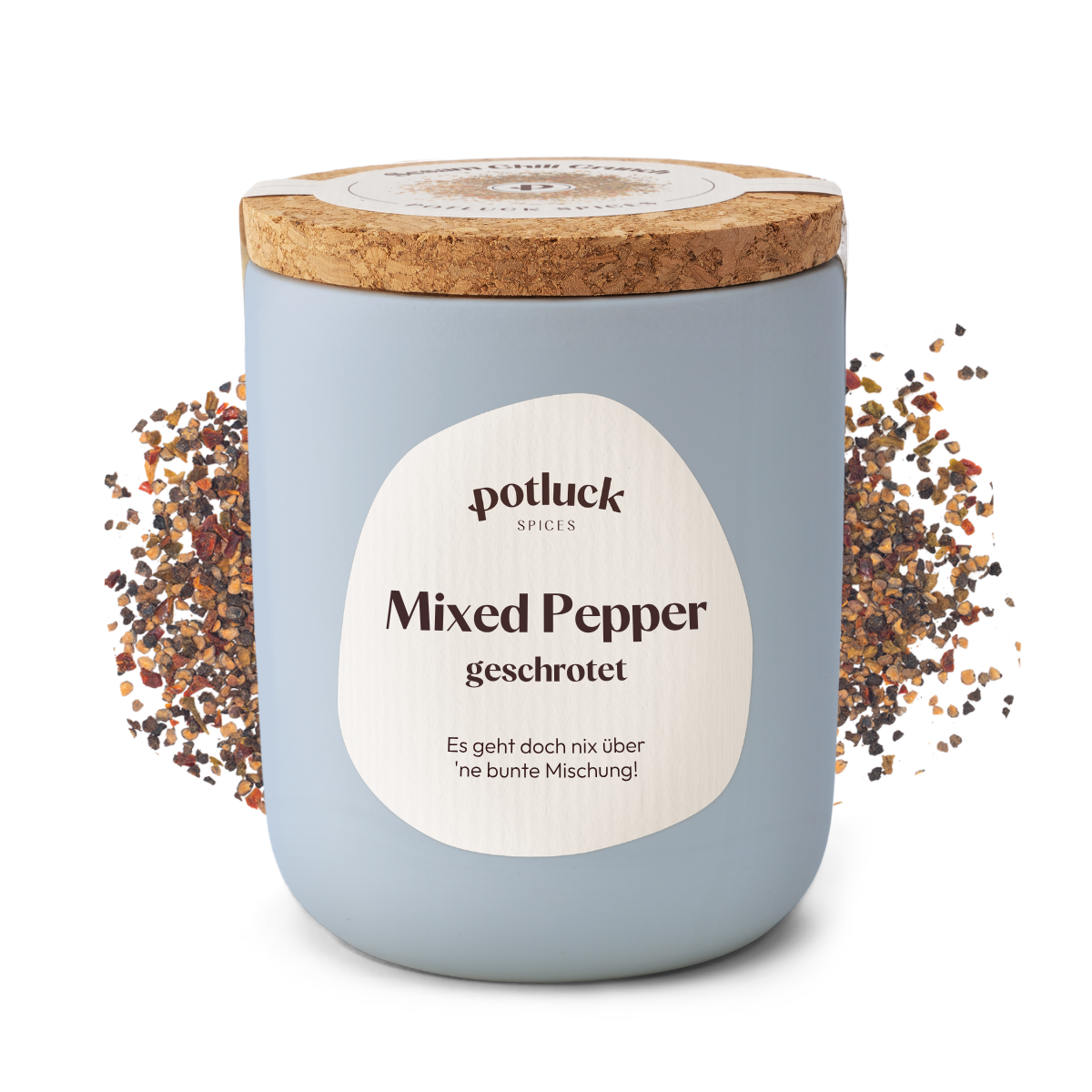 8 x 75g Mixed Pepper geschrotet