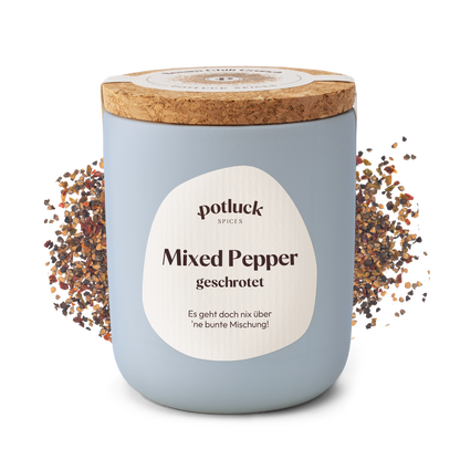 8 x 75g Mixed Pepper geschrotet