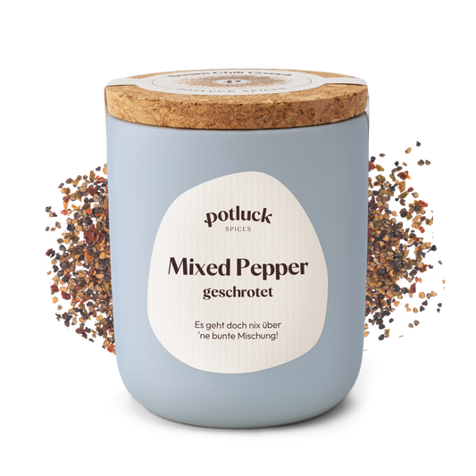 8 x 75g Mixed Pepper geschrotet