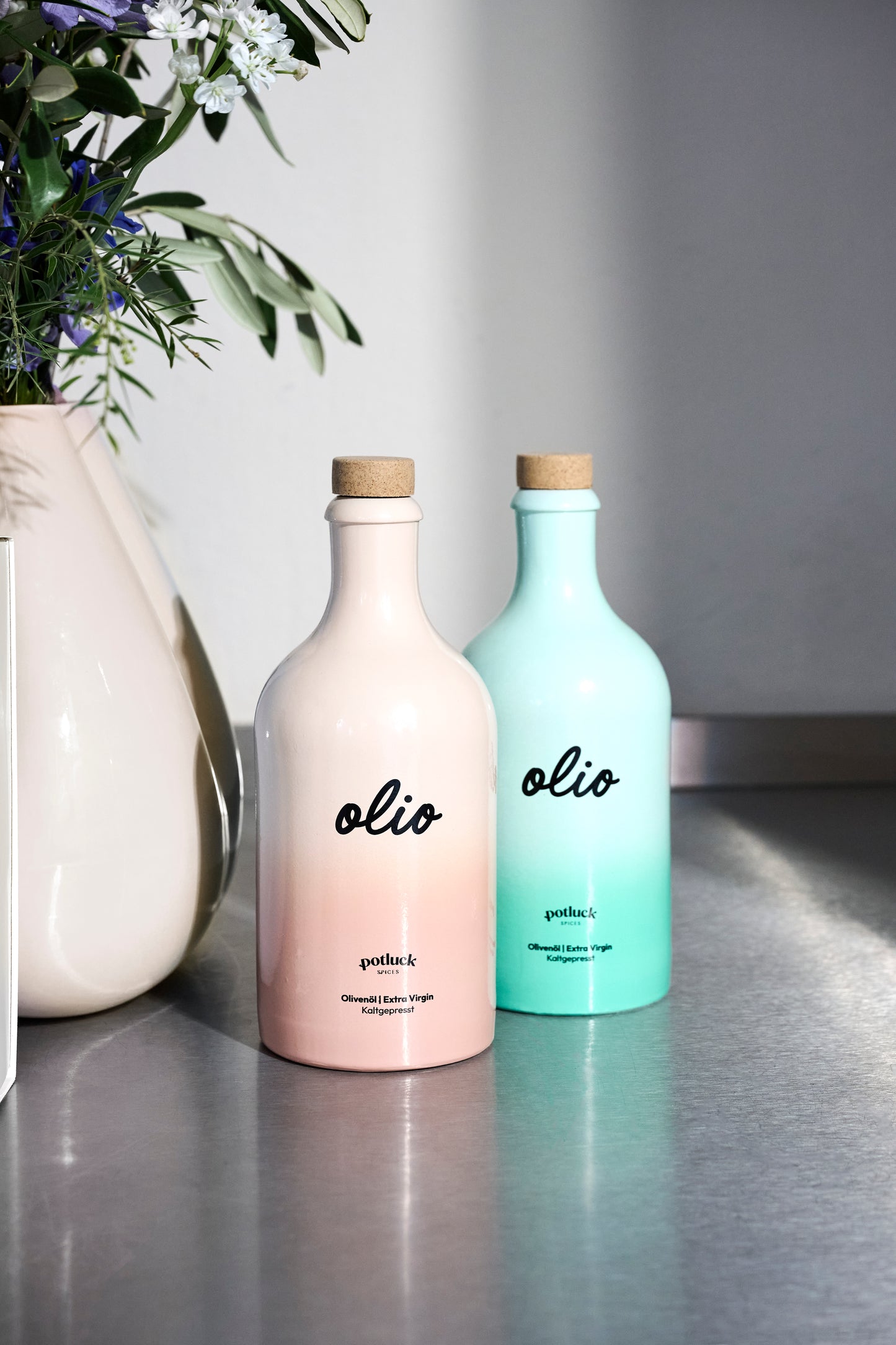 18er Olivenöl Bodensteller DESIGN bestückt